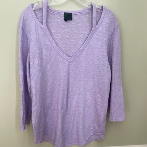 Anthro left of center cold shoulder top